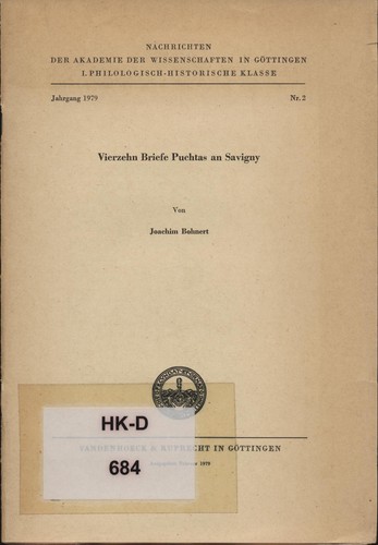 Vierzehn briefe puchtas - briefe, an