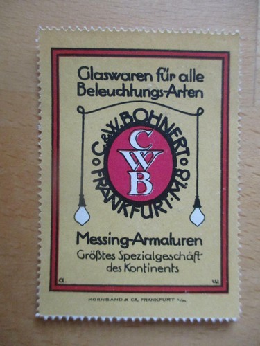Reklamemarke w - c., &
