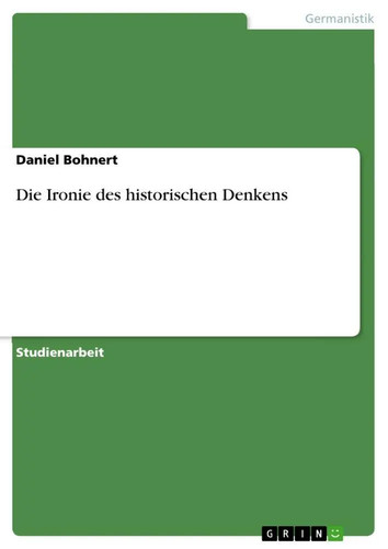 Daniel bohnert die ironie - daniel, |