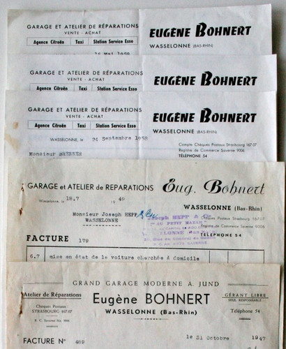 Lot rechnungen 1947 - rechnungen, 1947-59