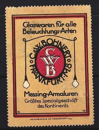 Reklamemarke frankfurt - reklamemarke, c.
